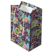 Succulent Cactus Gardening Gift Bag Medium Cadeauzakje (Voorkant Gekanteld)