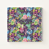 Succulent Cactus Gardening Spiral Notitieboek (Achterkant)