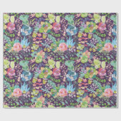 Succulent Cactus Gardening Wrapping Paper Cadeaupapier (Vlak)