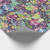 Succulent Cactus Gardening Wrapping Paper Cadeaupapier (Hoek)