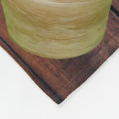 Succulent Cactus in Pots and Dark Wooden Plants Fleece Deken (Hoek)