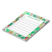 Succulent Cactus Potlood Planten Cacti Gardener Notitieblok (Linkerzijde)