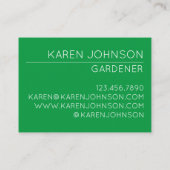 Succulent Cactus Potlood Planten Cacti Gardener Visitekaartje (Achterkant)