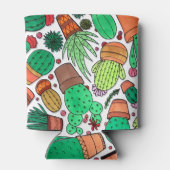 Succulent Cactus Potted Planten Green Cacti Garden Blikjeskoeler (Achterkant)