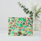 Succulent Cactus Potted Planten Green Cacti Garden Briefkaart (Staand voorkant)