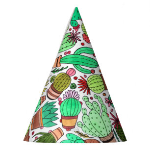 Succulent Cactus Potted Planten Green Cacti Garden Feesthoedjes