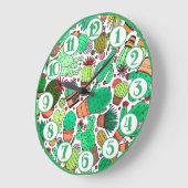 Succulent Cactus Potted Planten Green Cacti Garden Grote Klok (Hoek)