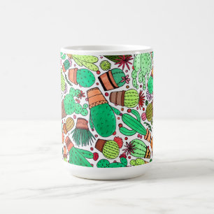 Succulent Cactus Potted Planten Green Cacti Garden Koffiemok