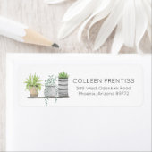 Succulent Cactus Return Address Labels (Insitu)