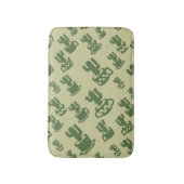 Succulent cactus silhouette in cups and pots badmat (Voorkant Verticaal)