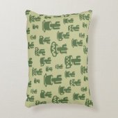 Succulent cactussilhouet in bekertjes en potten ac accent kussen (Voorkant(Verticaal))