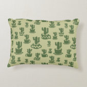 Succulent cactussilhouet in bekertjes en potten ac accent kussen (Achterkant)