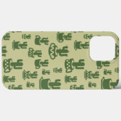 Succulent cactussilhouet in bekertjes en potten Case-Mate iPhone case (Achterkant (horizontaal))