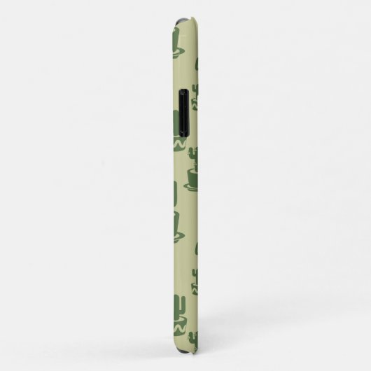 Succulent cactussilhouet in bekertjes en potten Case-Mate iPhone case (Achterkant/rechts)