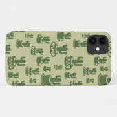 Succulent cactussilhouet in bekertjes en potten Case-Mate iPhone case (Achterkant (horizontaal))