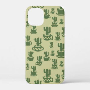 Succulent cactussilhouet in bekertjes en potten Case-Mate iPhone case