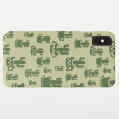 Succulent cactussilhouet in bekertjes en potten Case-Mate iPhone case (Achterkant (horizontaal))