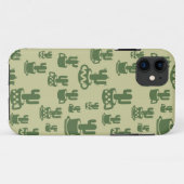 Succulent cactussilhouet in bekertjes en potten Case-Mate iPhone case (Achterkant (horizontaal))