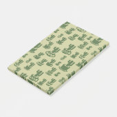 Succulent cactussilhouet in bekertjes en potten post-it® notes (Schuin)