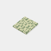 Succulent cactussilhouet in bekertjes en potten post-it® notes (Schuin)