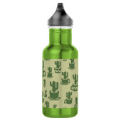 Succulent cactussilhouet in bekertjes en potten waterfles (Rechts)