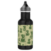 Succulent cactussilhouet in bekertjes en potten waterfles  (Rechts)