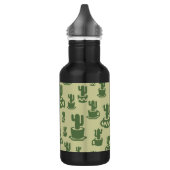 Succulent cactussilhouet in bekertjes en potten waterfles  (Links)