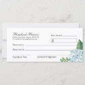  Succulent Cadeaubon (Achterkant)