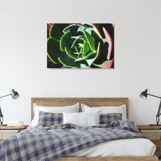 Succulent Canvas Afdruk (Insitu (Slaapkamer))