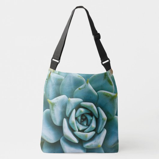 Succulent Closeup Crossbody Tas (Voorkant)