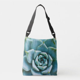 Succulent Closeup Crossbody Tas
