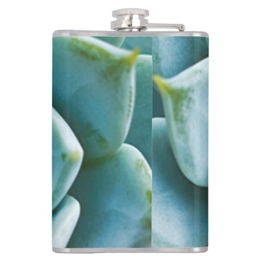 Succulent Closeup Heupfles (Achterkant)