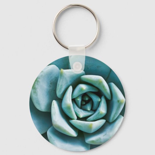 Succulent Closeup Sleutelhanger (Voorkant)