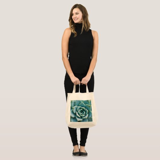 Succulent Closeup Tote Bag (Voorkant (model))
