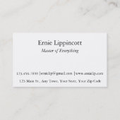 Succulent Closeup Visitekaartje (Achterkant)