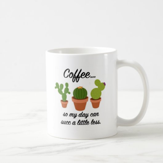 Succulent Coffee Mok - linkshandig (Rechts)