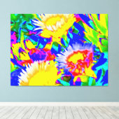 Succulent Color Abstraction Canvas Afdruk (Insitu (Houten vloer))