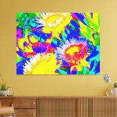 Succulent Color Abstraction Canvas Afdruk (Insitu (Woonkamer))