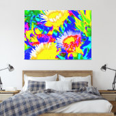Succulent Color Abstraction Canvas Afdruk (Insitu (Slaapkamer))