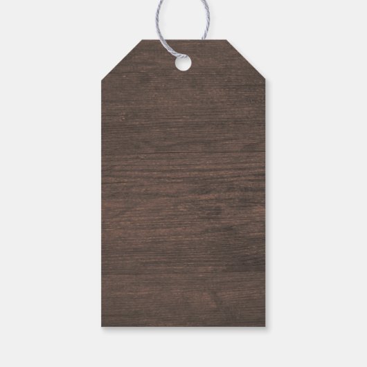 Succulent Country Rustieke Lantaarn Bruiloft Dank  Cadeaulabel (Achterkant)