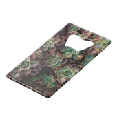 Succulent Creditkaart Flessenopener (Voorkant Gekanteld)