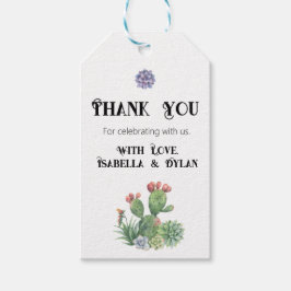 Succulent Dank u Label Cadeaulabel