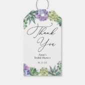 Succulent Dank u Vrijgezellenfeest Gift Labels Cadeaulabel (Voorkant)