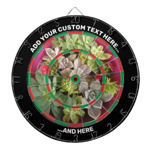 Succulent Dartboard met de Tekst van de Douane Dartbord
