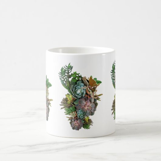 Succulent decor koffiemok (Center)