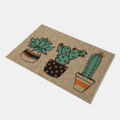Succulent Decor, Schattigee Cactus Mat, Welkom Mat (Schuin)