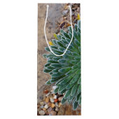 Succulent Desert plant Wijn Cadeautas (Achterkant)