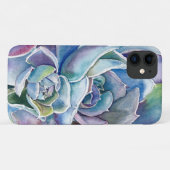 Succulent Echeveria Blue Sky iPhone case (Achterkant (horizontaal))