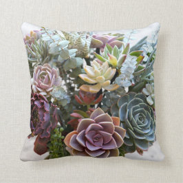 Succulent Echeveria Bouquet Pillow Kussen