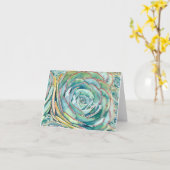 Succulent Echeveria imbricata greeting card Kaart (Gele Bloem)